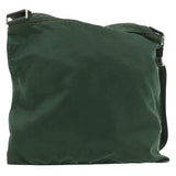 Prada PRADA Nylon Shoulder Bag Green 25