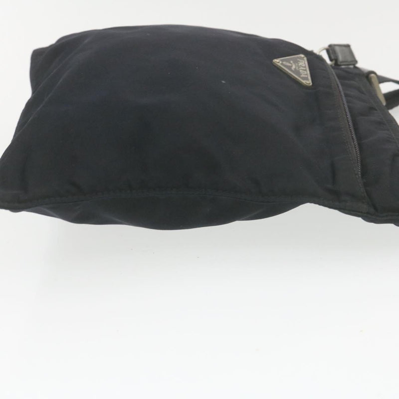 PRADA Crossbody Hobo Bag in Black Nylon