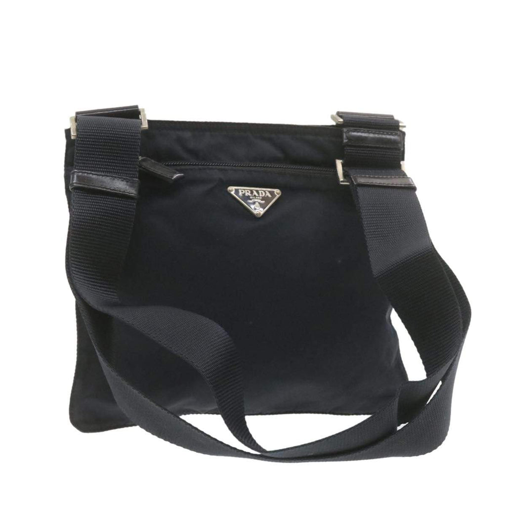 PRADA Nylon Shoulder Bag Navy Crossbody Bag 53 – LuxuryPromise