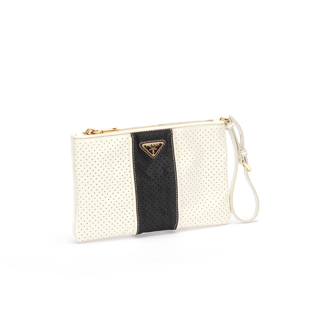 Prada Prada Perforated Clutch Bag - RCL1130