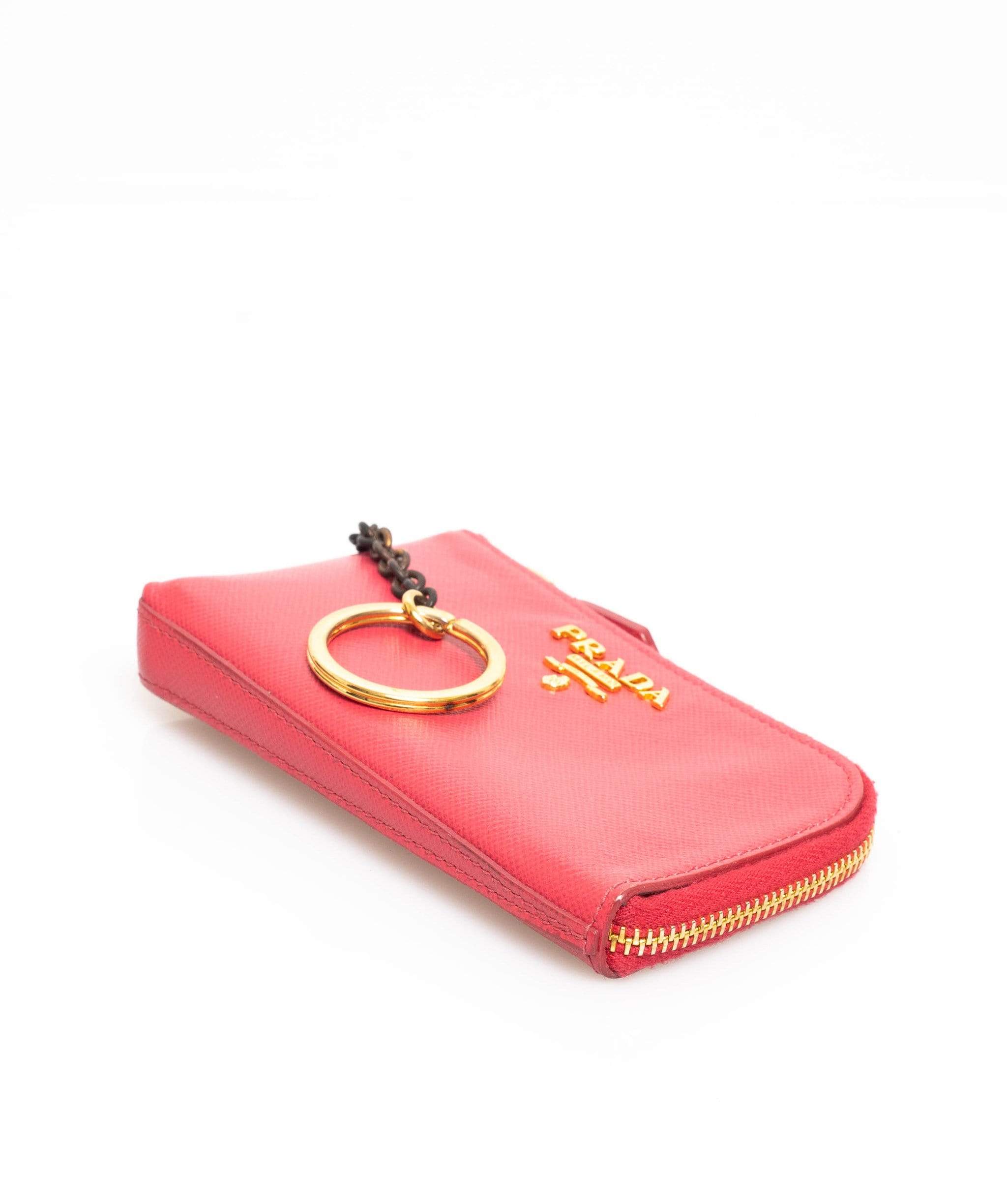 Prada Prada pink keychain wallet - ADL1142