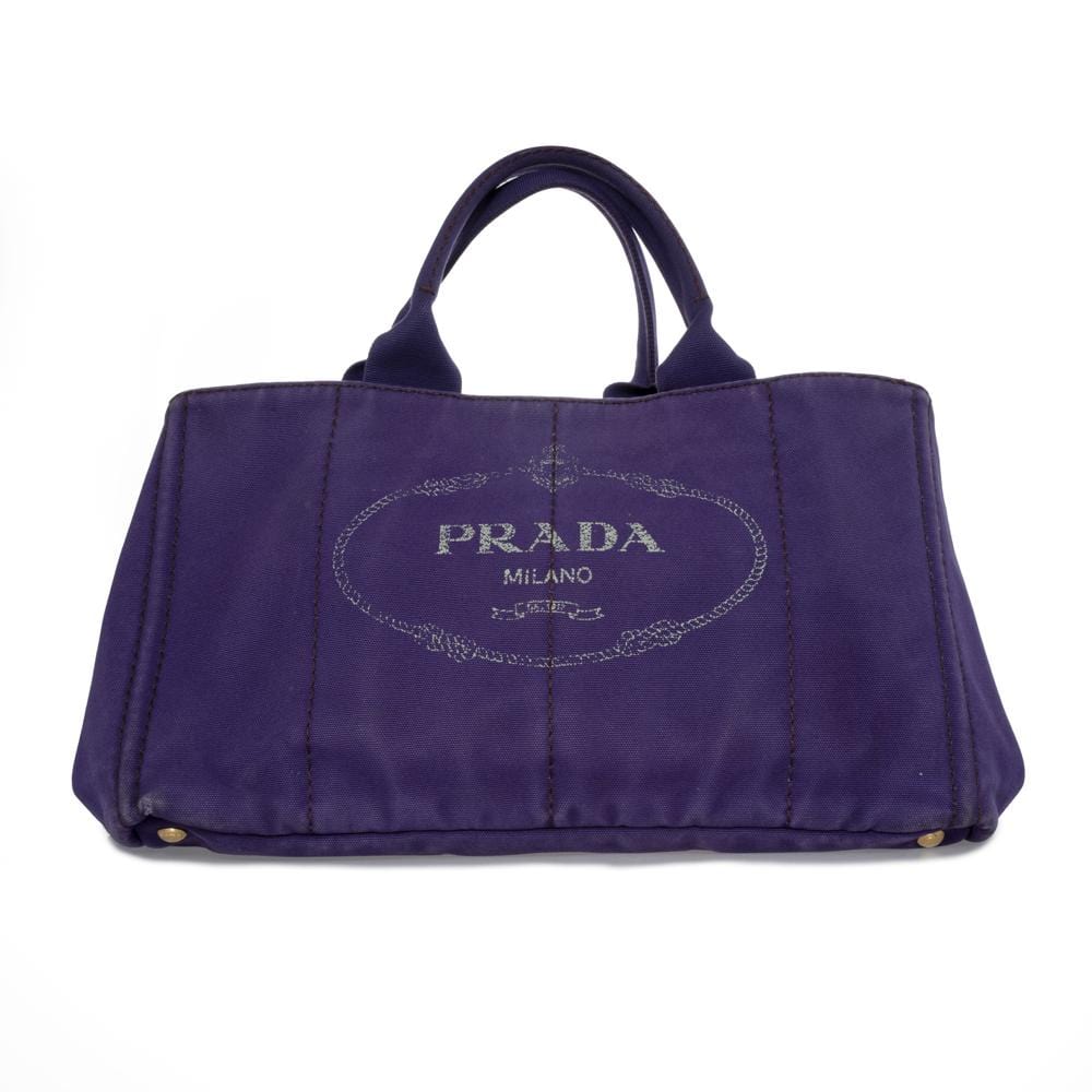 Prada Prada Purple Canvas GM Canapa Tote - AWL1300