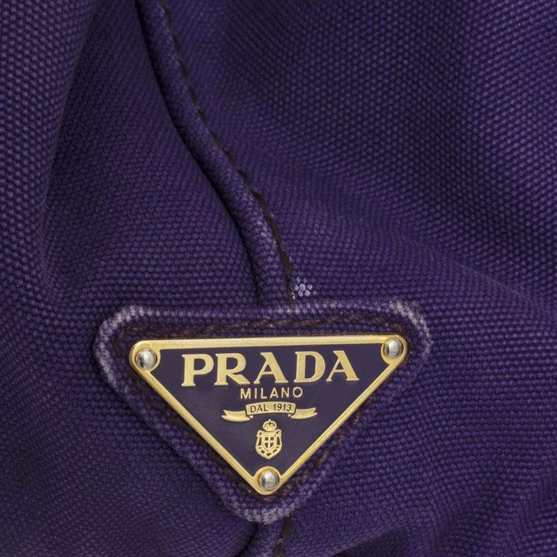 Prada Prada Purple Canvas GM Canapa Tote - AWL1300