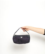 Prada Purple Nylon Pouch Bag 58