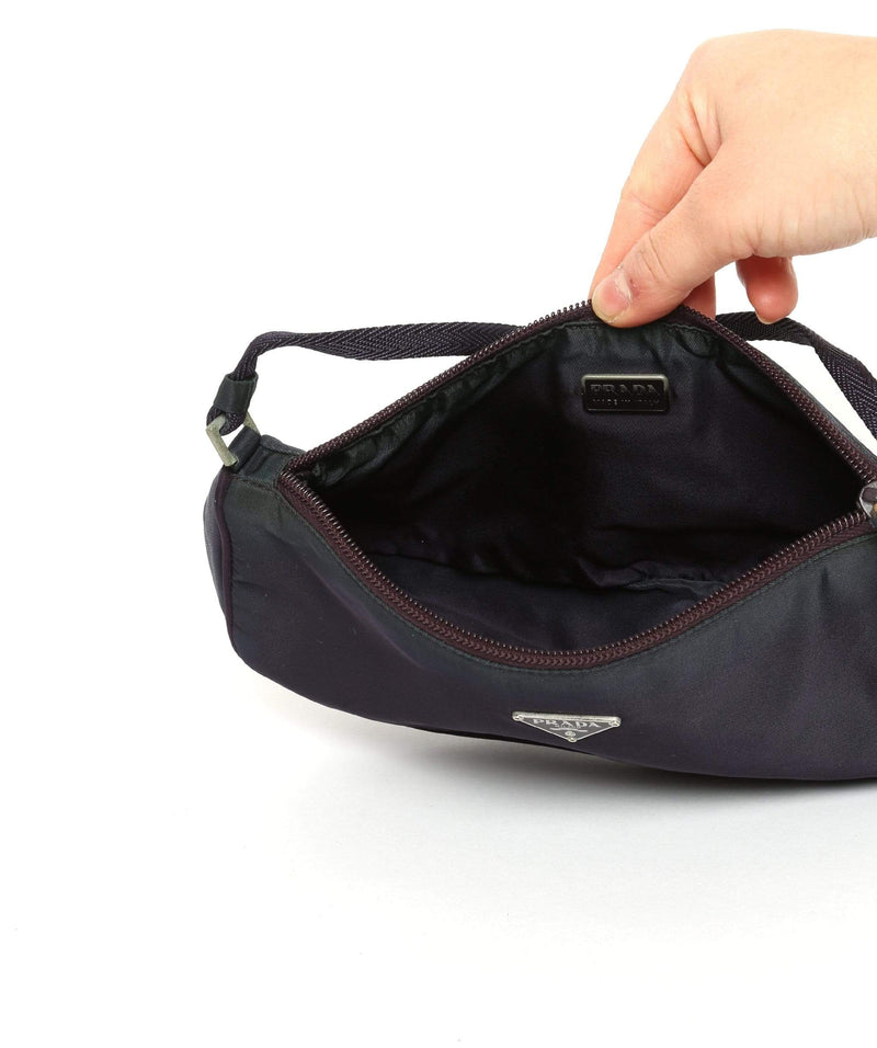 Prada Prada Purple Nylon Pouch Bag 58