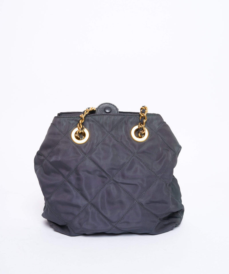 Prada PRADA Quilted Nylon Chain Shoulder Bag 47