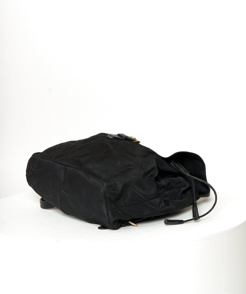 Prada Black Tessuto Nylon Diaper Bag BR1402 - Yoogi's Closet