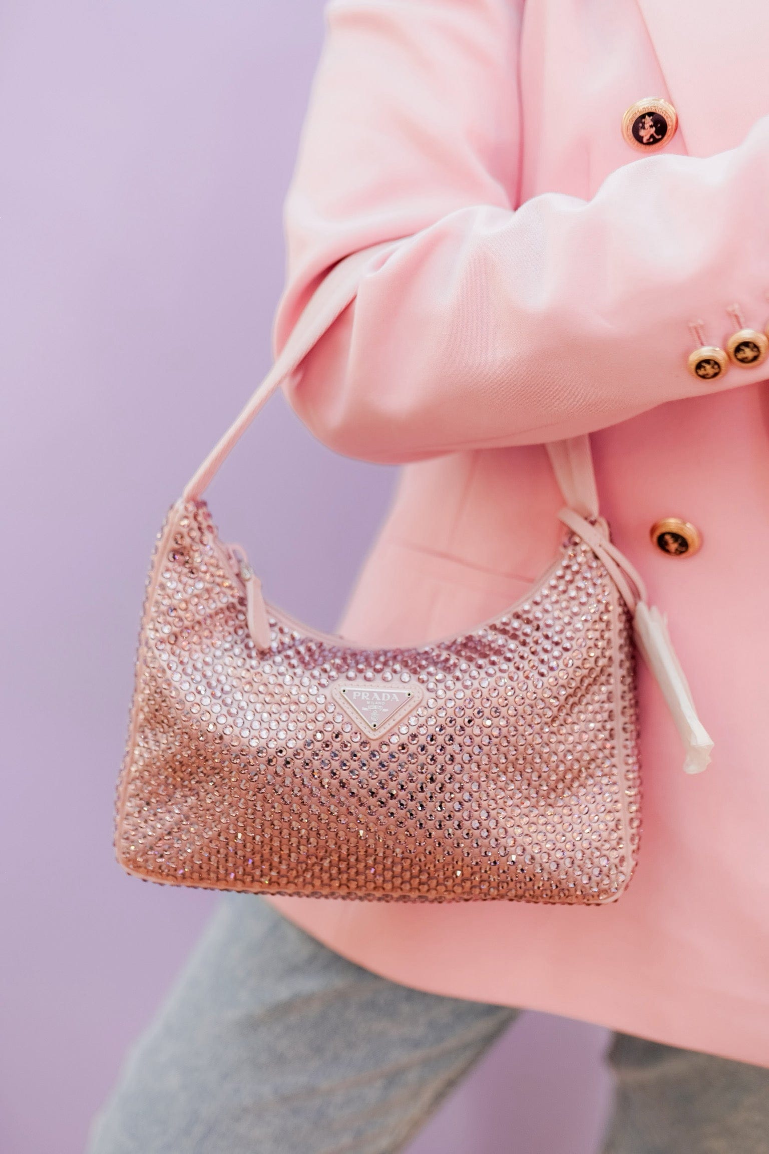 Prada Prada re edition Crystal Pink Bag  - ADL1815