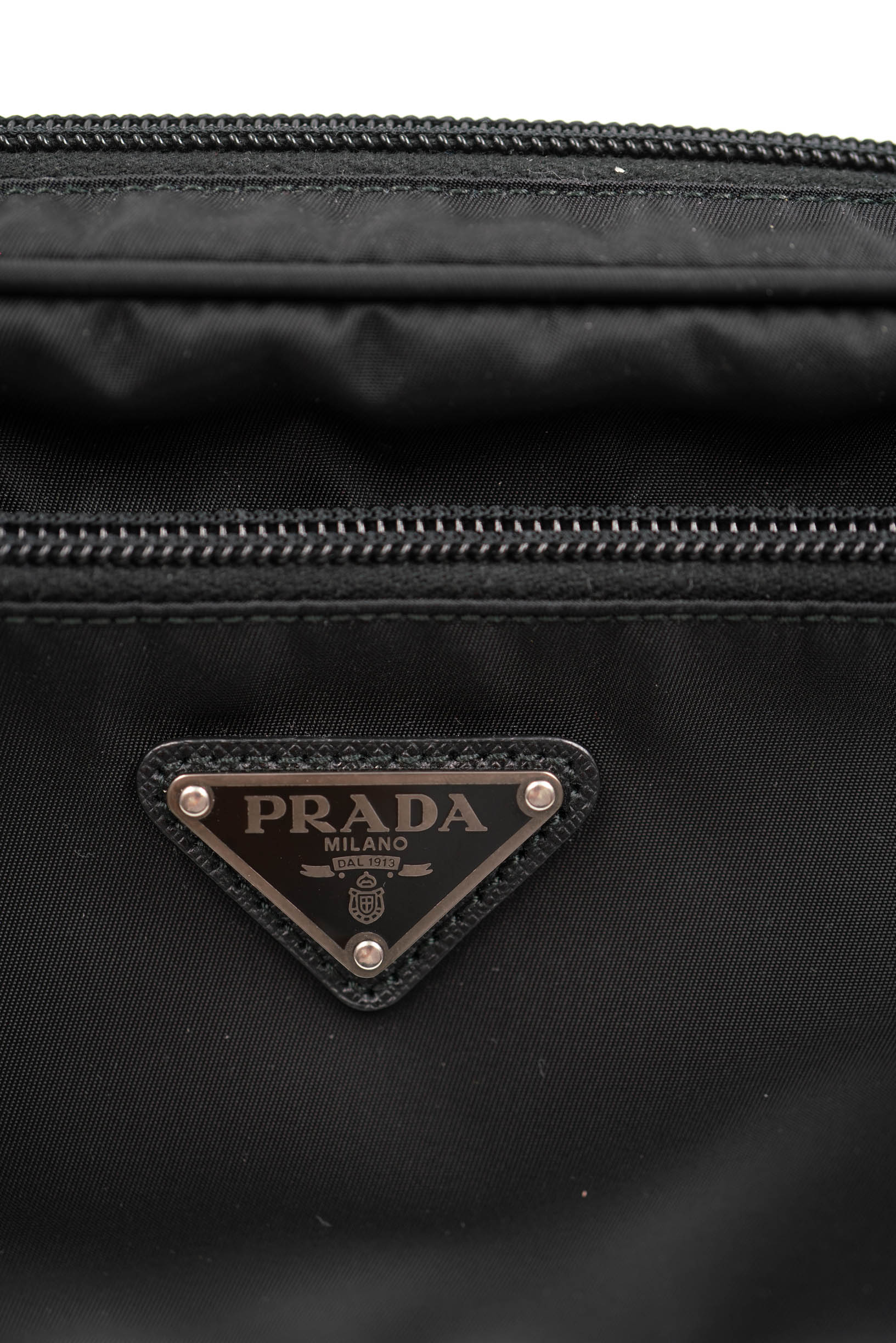 Prada Prada re-nylon black bum bag - AJC0051