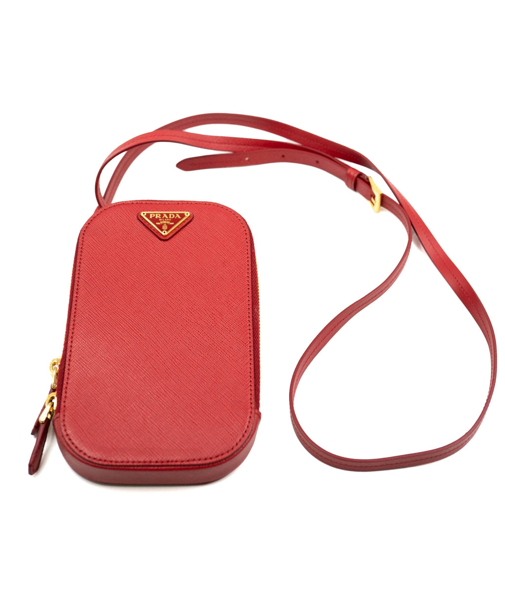 PRADA Handbag Shoulder Bag Patent Leather Black x Red Unisex BN2565 | eLADY  Globazone