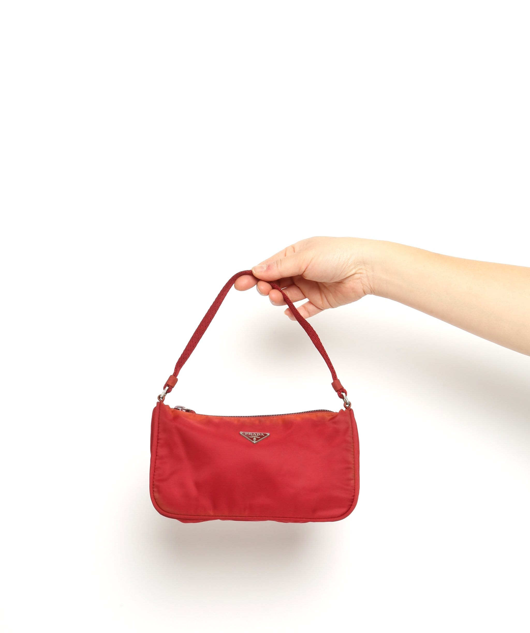 Prada Prada Red Nylon Pouch Bag 58