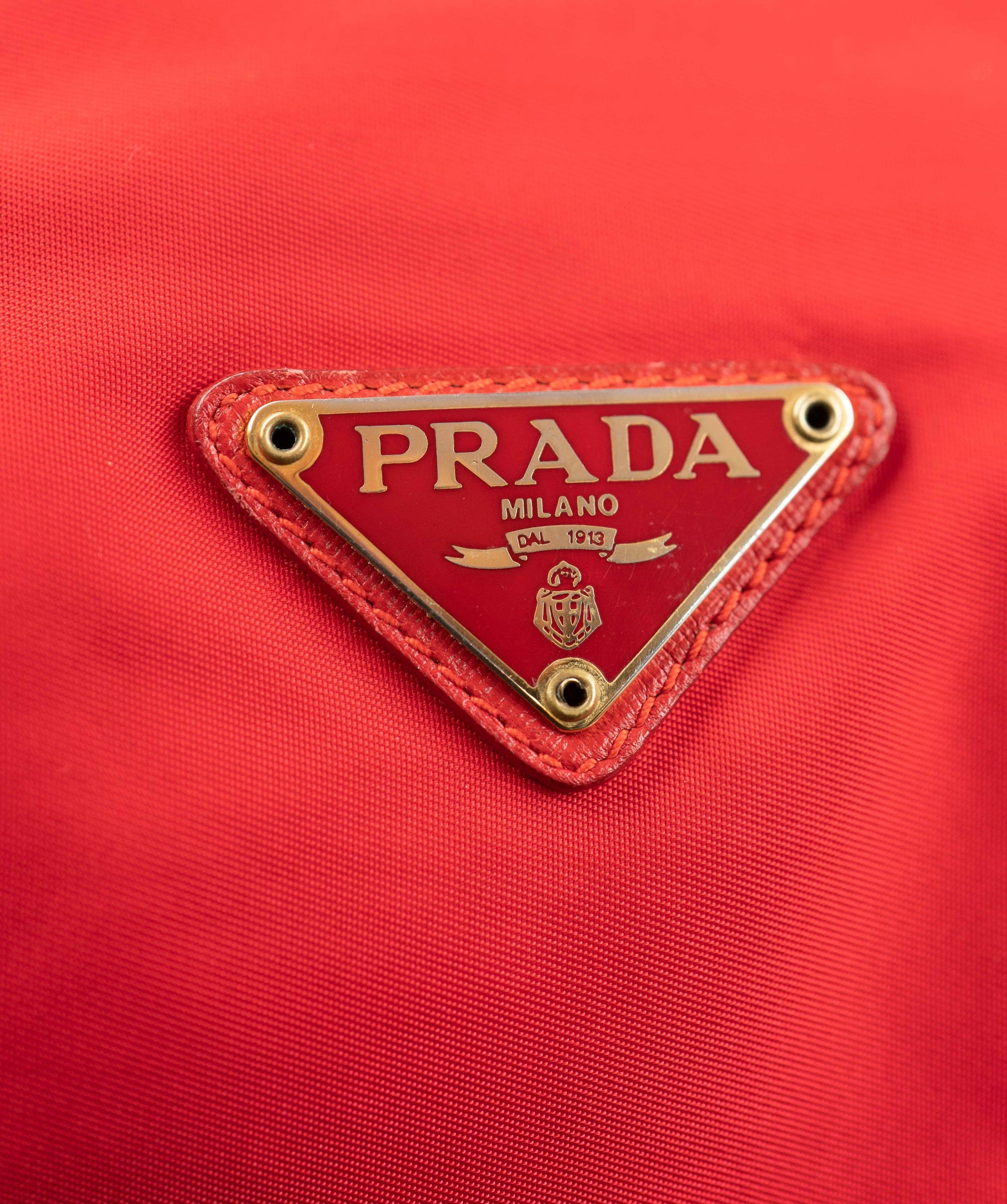 Prada Prada Red Nylon Vintage 90s Shopper - AWL4039