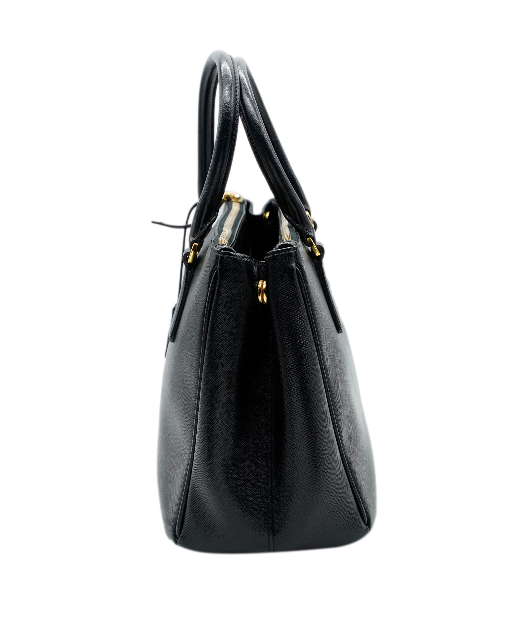 Prada Prada Saffiano Black Tote with GHW - ALC0378