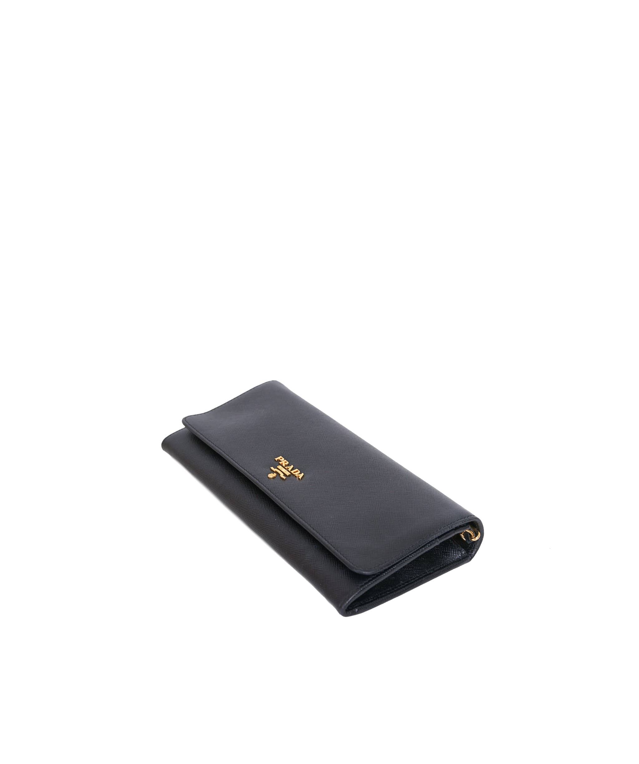 Prada Prada Saffiano Black Wallet on Chain - ADL1300