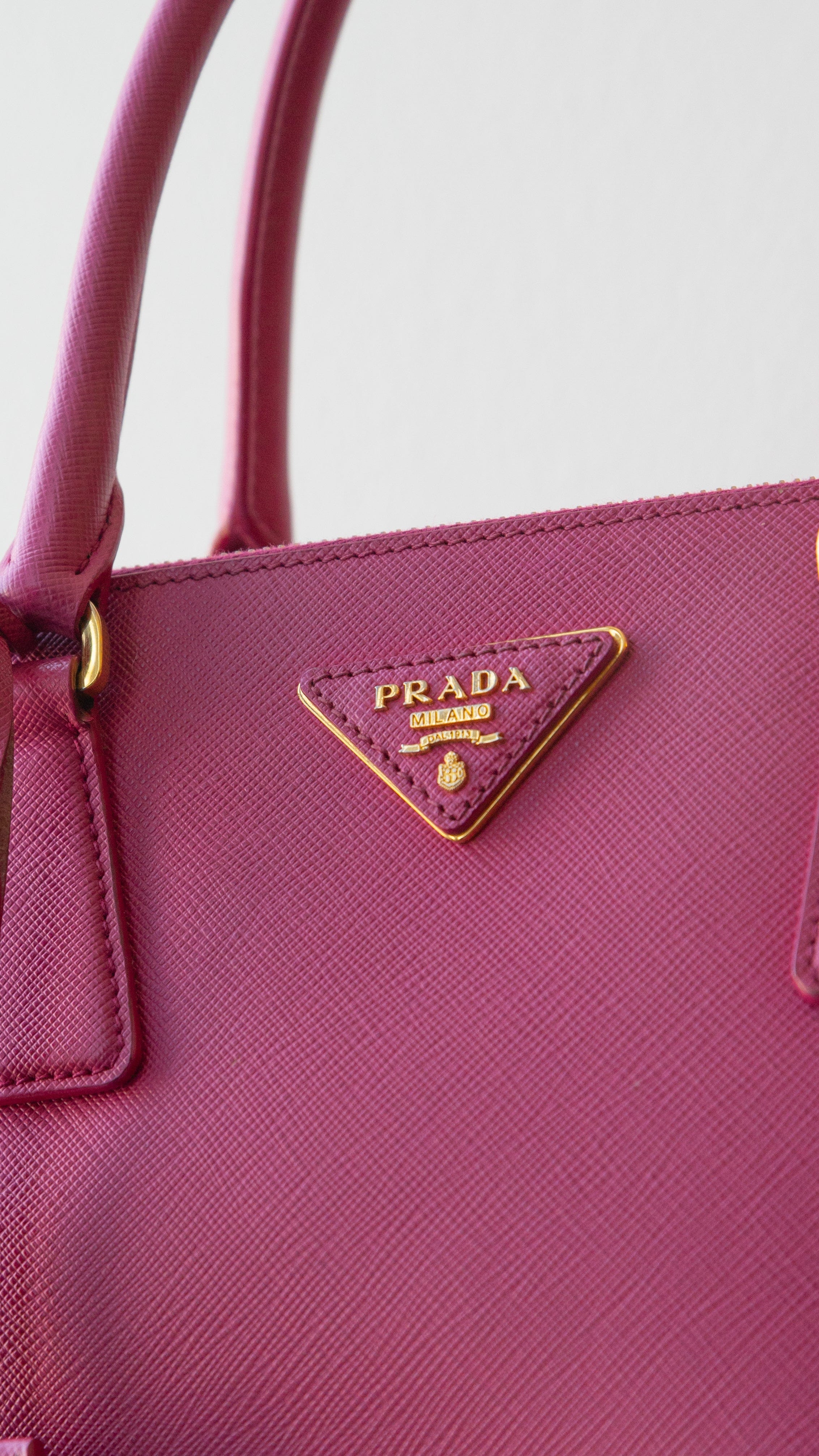 Prada Prada Saffiano Double Zip Galleria Tote Bag RJL1311