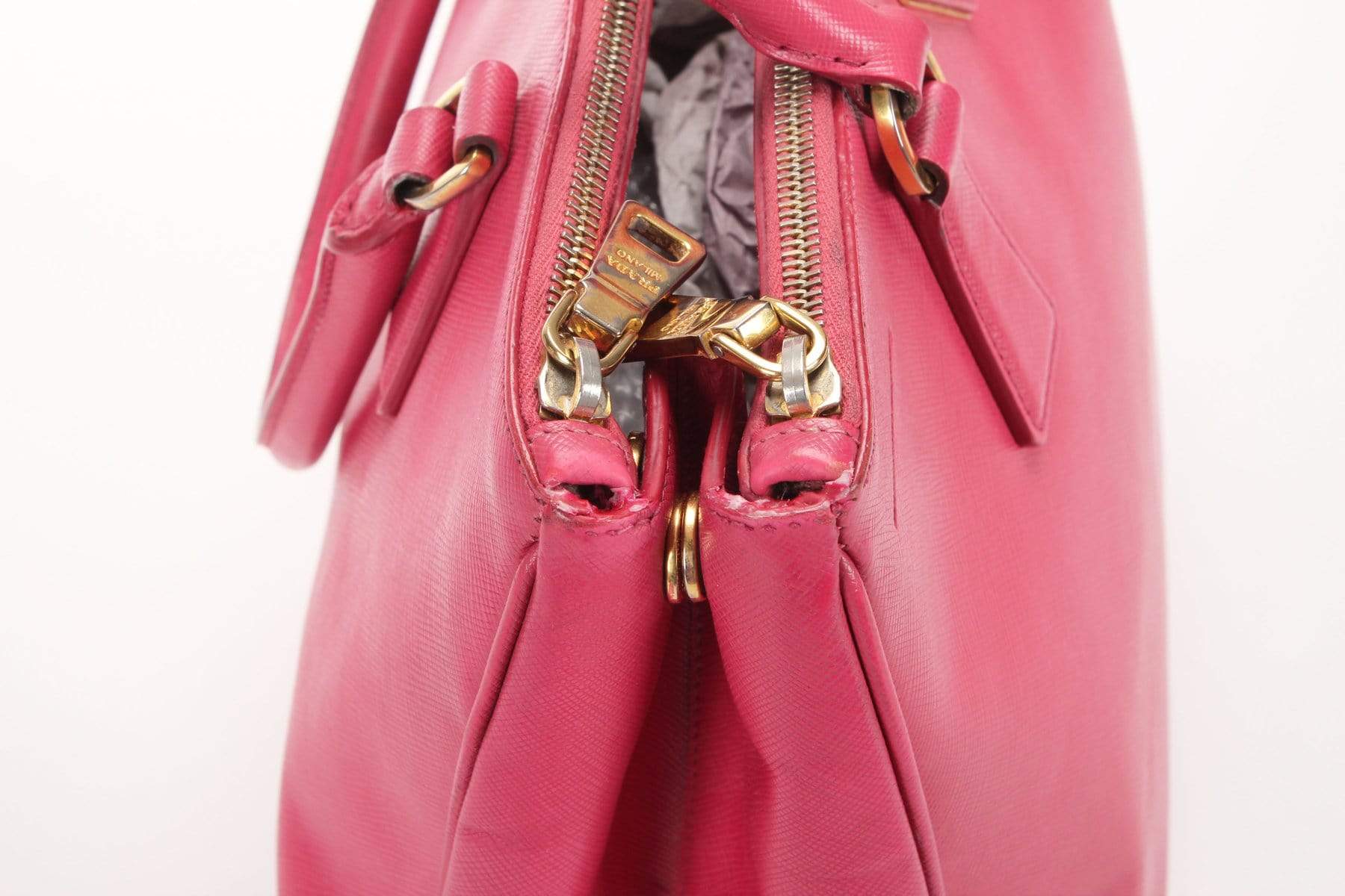 Prada Prada Saffiano Galleria Double Zip Tote Bag