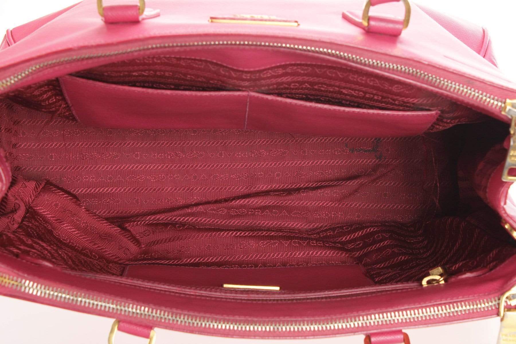 Prada Prada Saffiano Galleria Double Zip Tote Bag