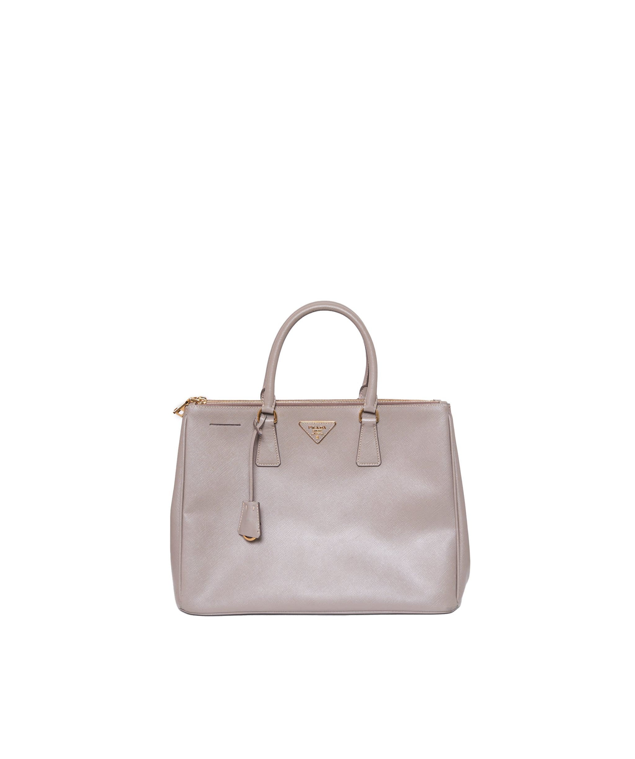 Prada Prada Saffiano Grey Tote Bag   - ADL1234