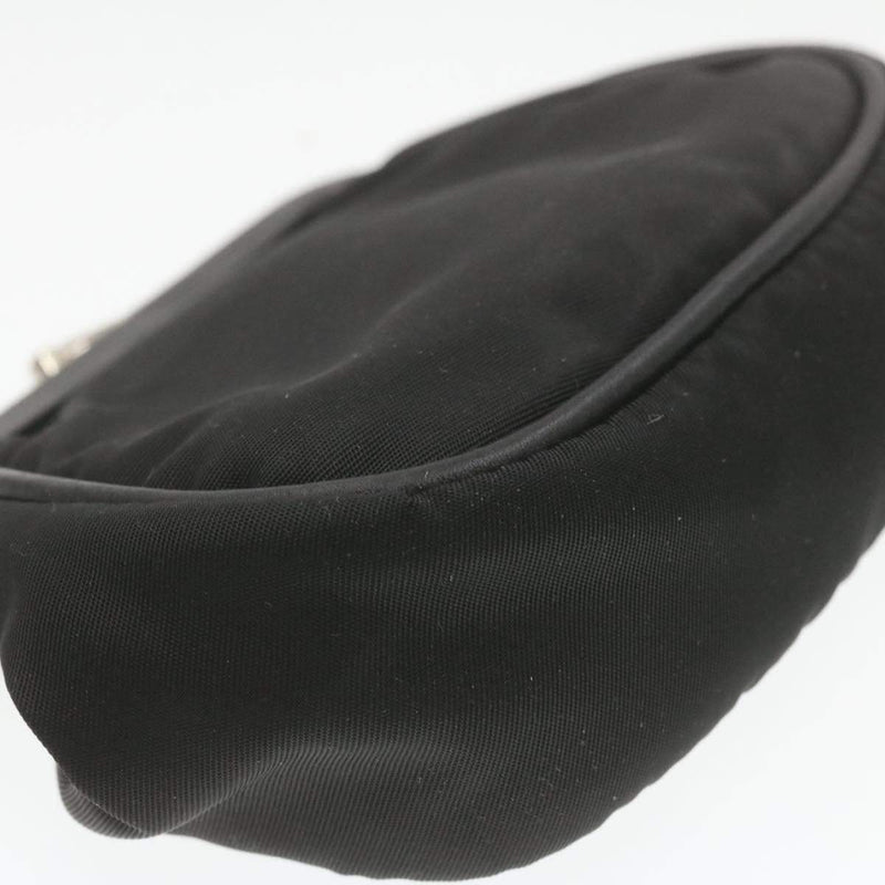 PRADA Clasp Coin purse stone gather leather black rbxcjb – VintageShop solo