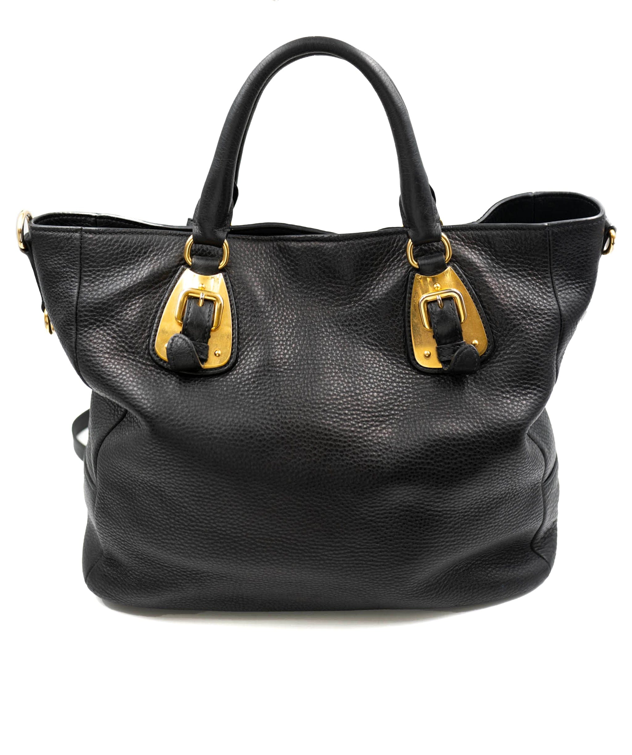 Prada Prada Vitello Black Leather Bag - AWL3696