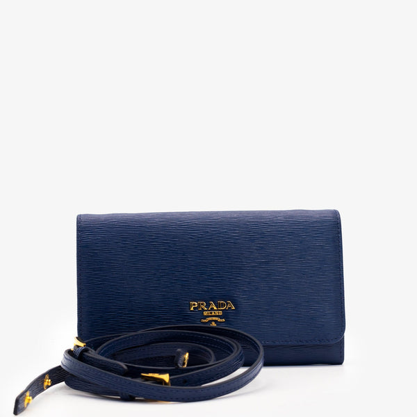 Prada Vitello Move Wallet on Strap RJL1365 LuxuryPromise