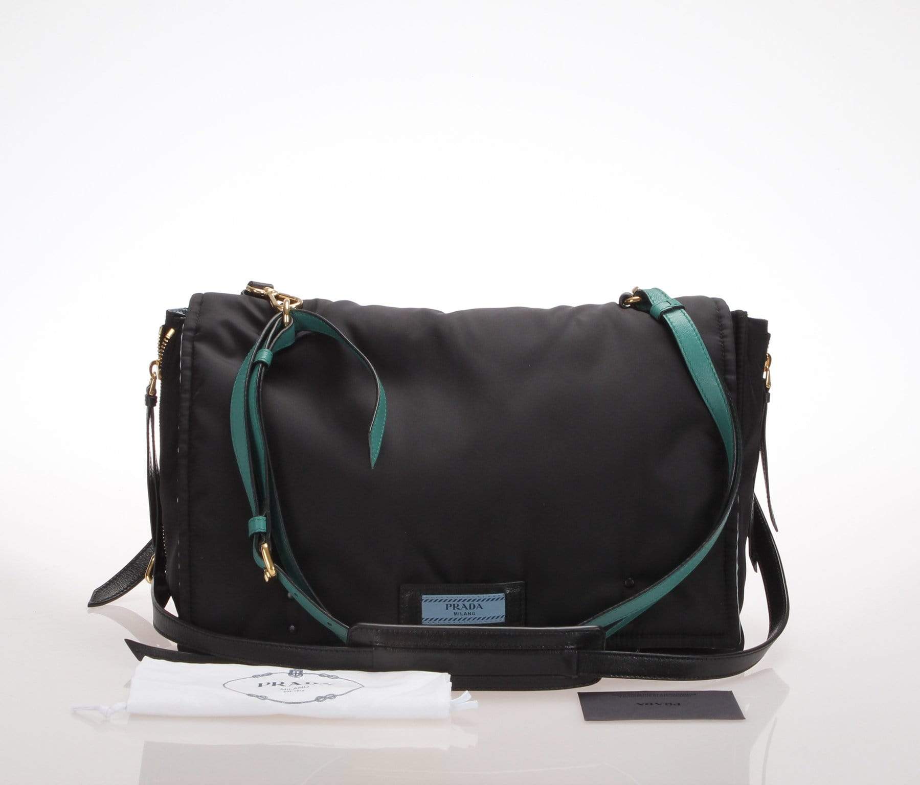 Prada Tessuto Etiquette Shoulder Bag