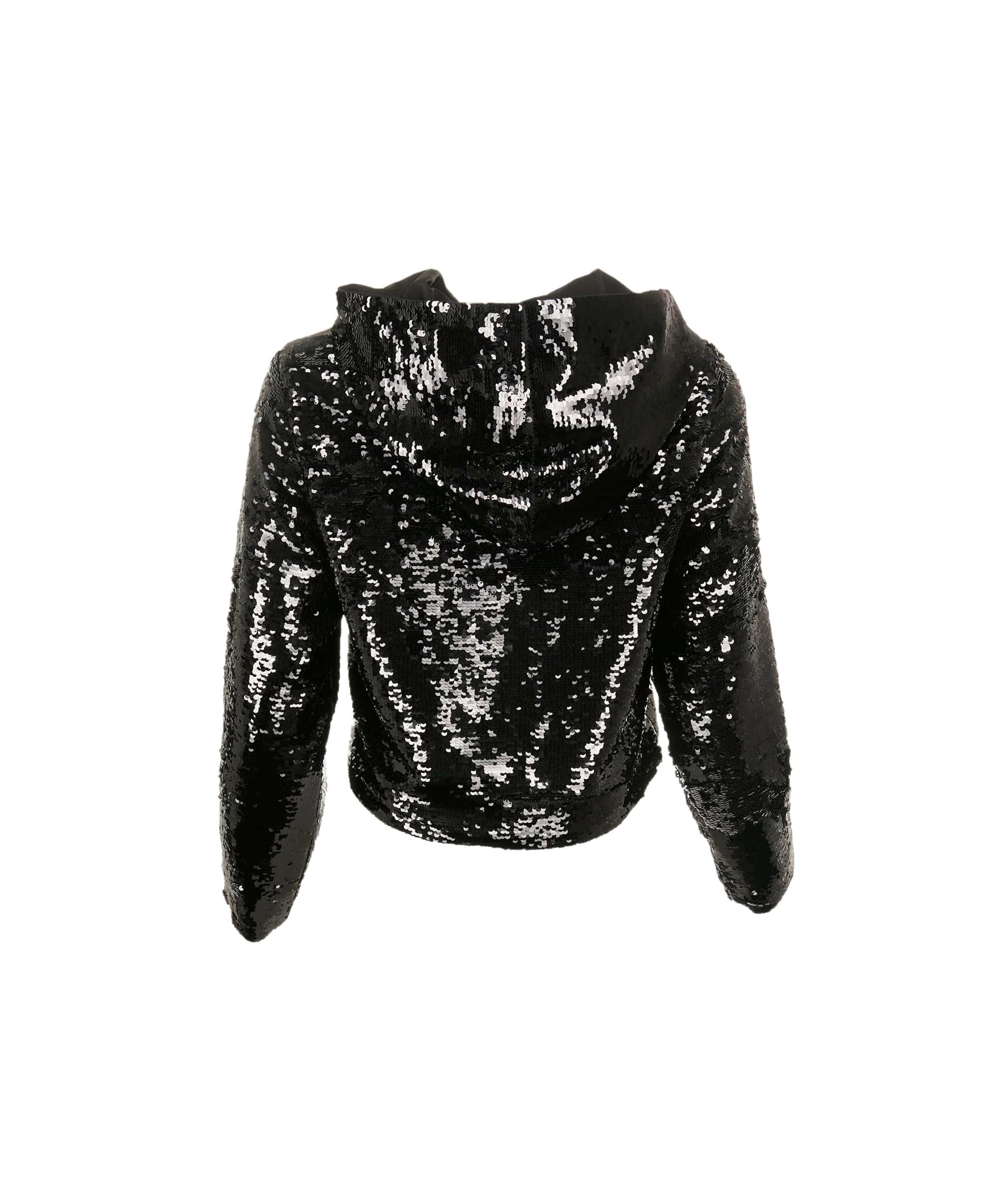 Prada Prada Sequin-embellished chiffon hoodie jacket ALL0404