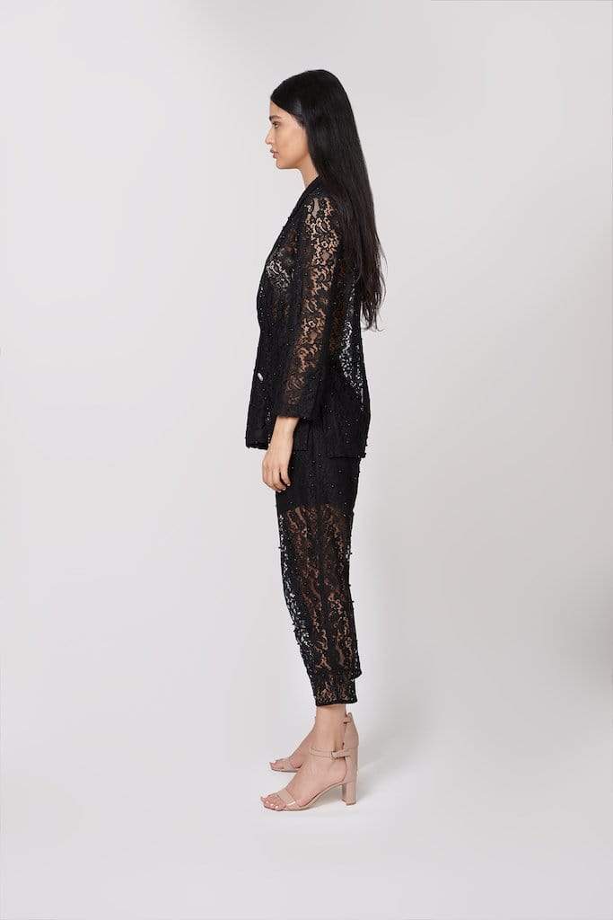 Black Lace Suit