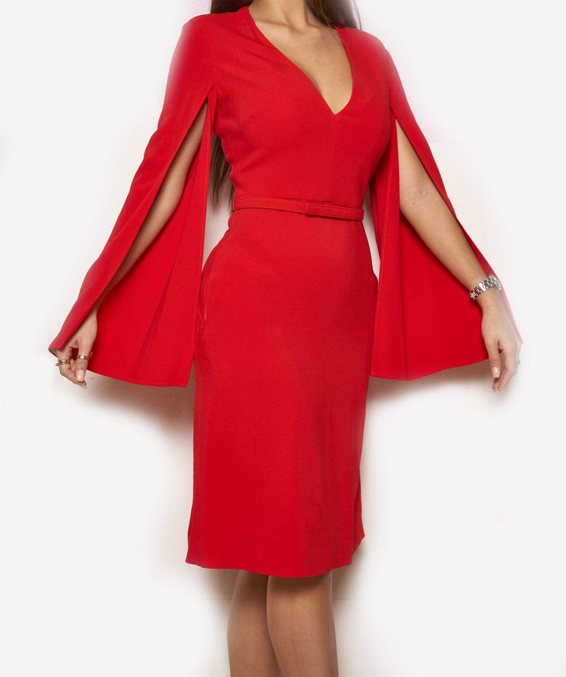Stella McCartney Stella McCartney Red Belted Dress Size 40
