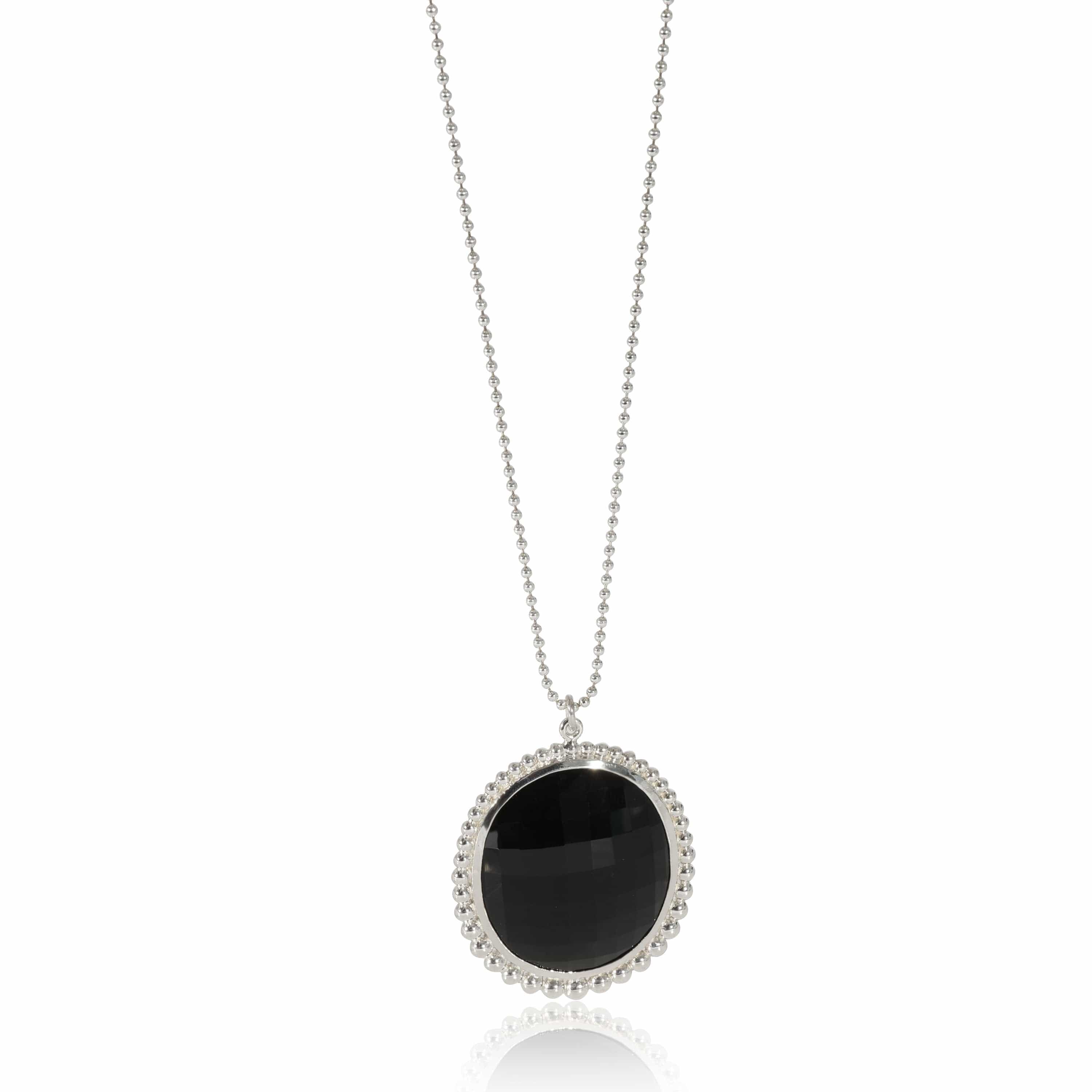 Tiffany & Co. Tiffany & Co. Onyx Necklace in  Sterling Silver Black