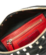 Valentino Valentino Black Leather Rockstud Waist Bag AGC1424