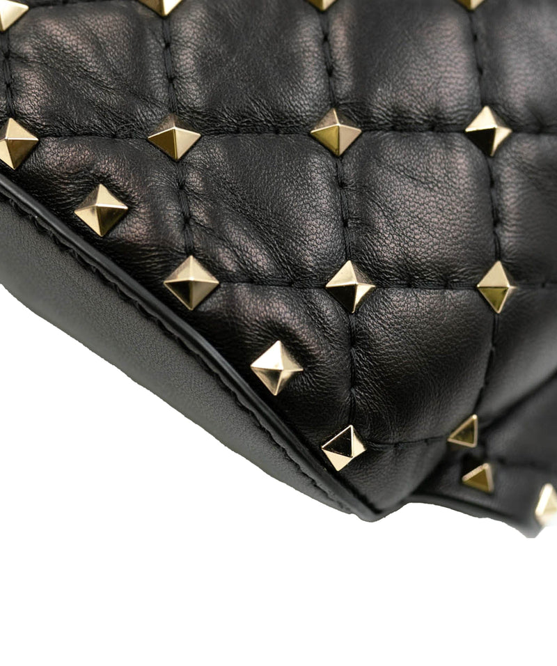 Valentino Valentino Black Leather Rockstud Waist Bag AGC1424