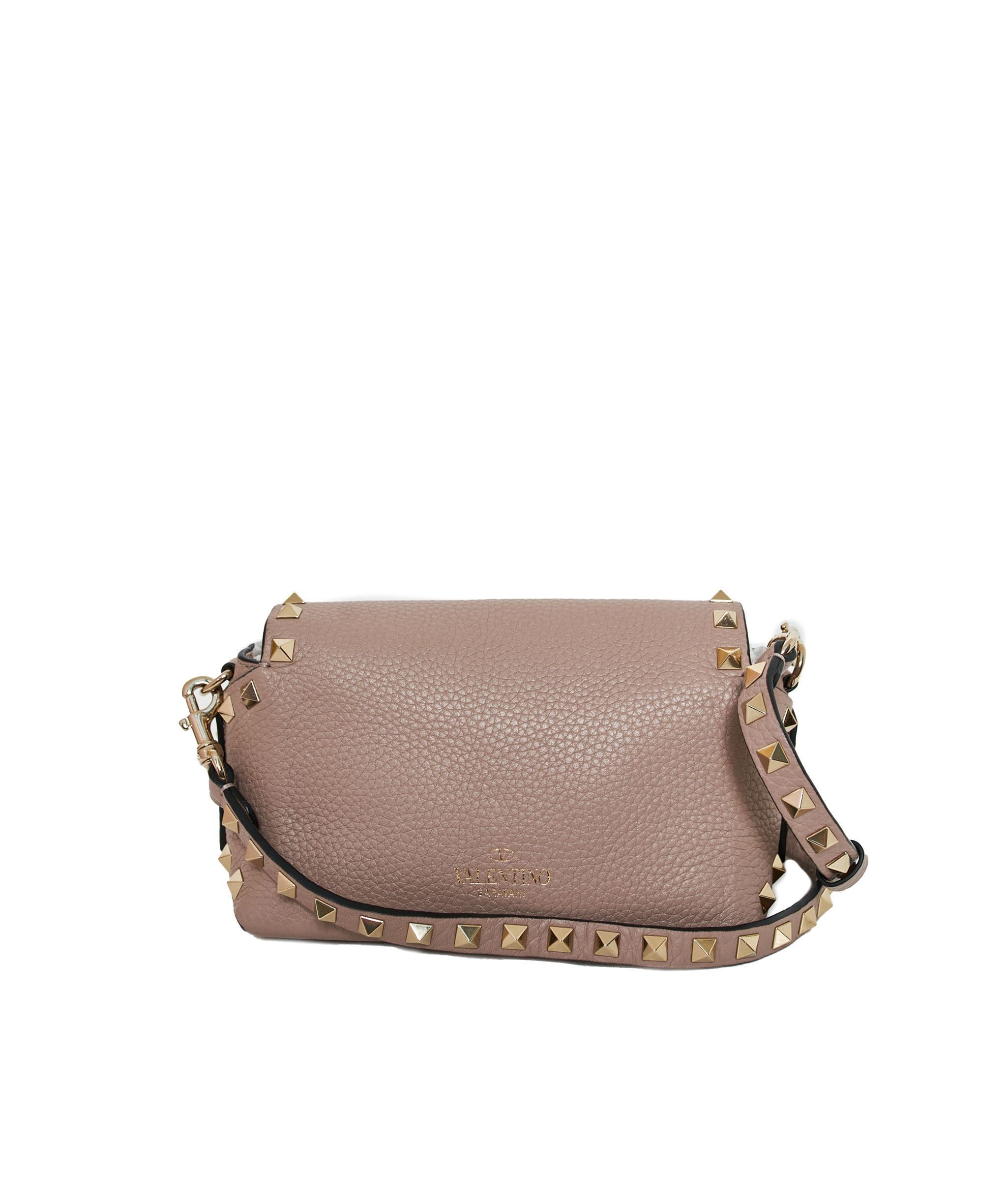 Valentino Valentino Mini Rockstud Beige Leather Crosssbody Bag  AGL1159