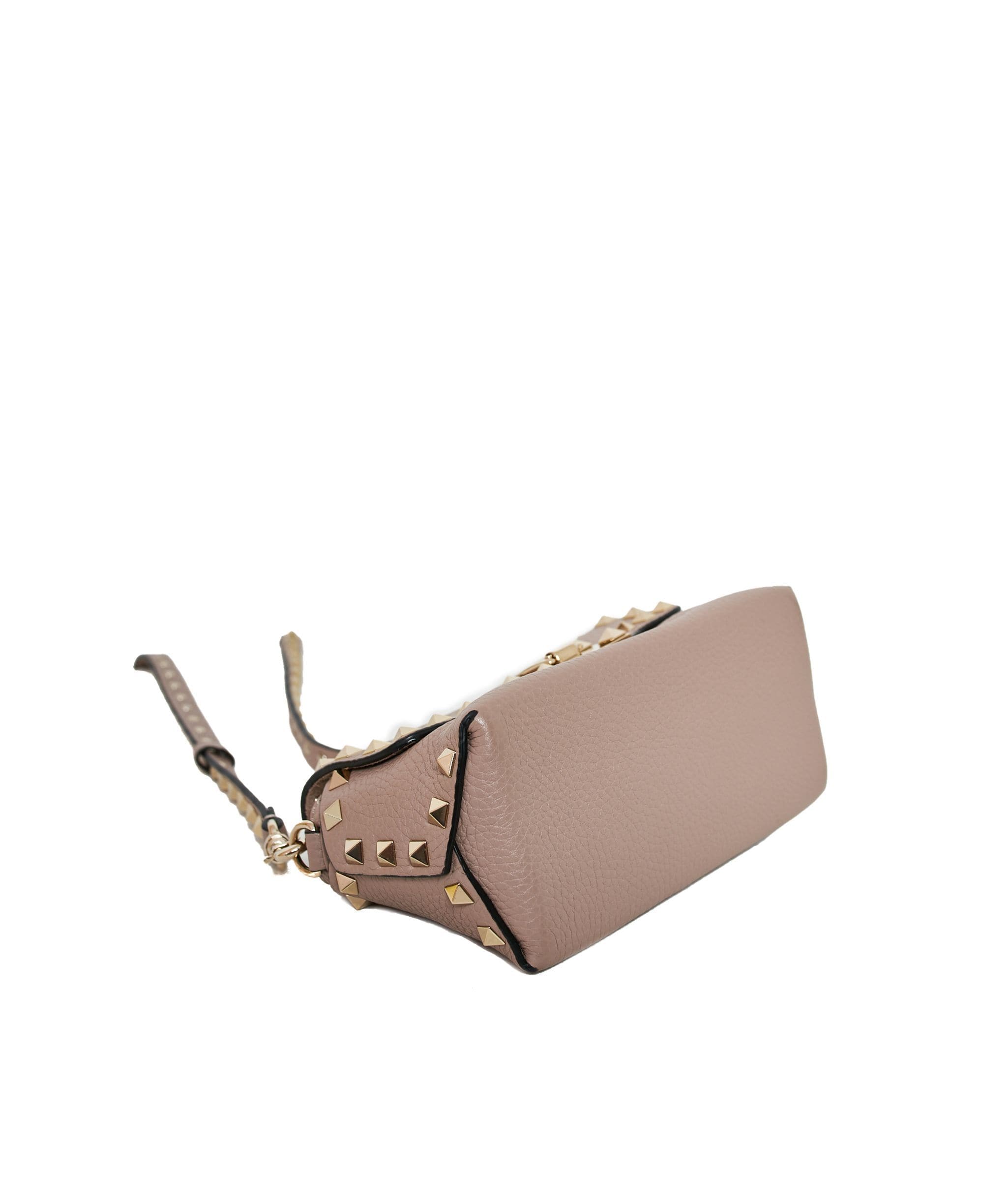 Valentino Valentino Mini Rockstud Beige Leather Crosssbody Bag  AGL1159