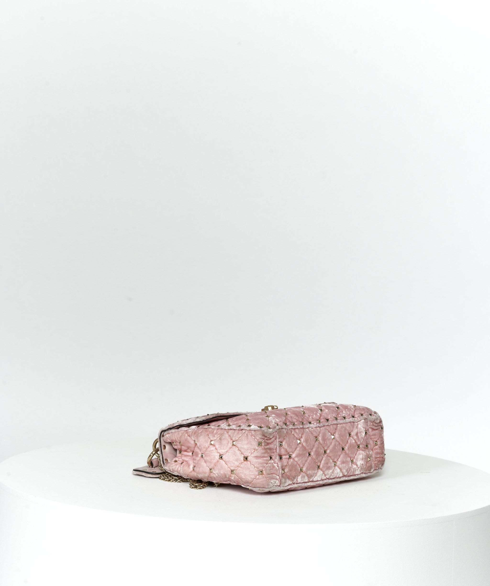 Valentino Valentino pink suede rock stud bag garavani