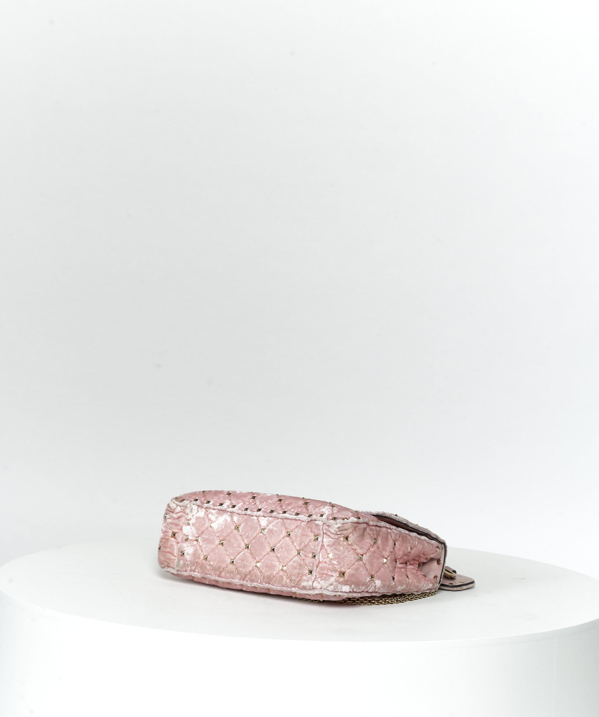 Valentino Valentino pink suede rock stud bag garavani