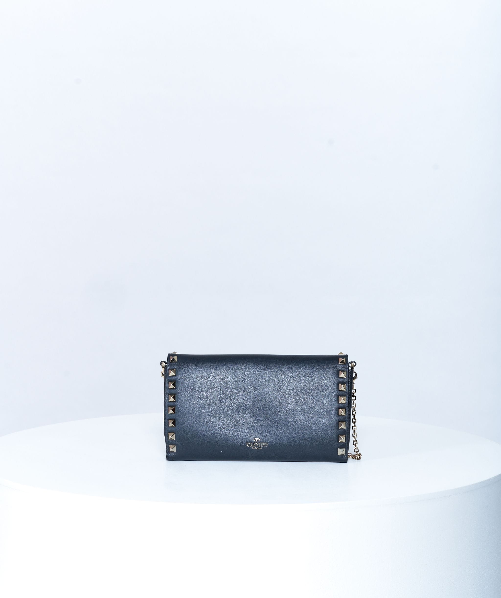 Valentino Valentino Rockstud Black Leather Bag