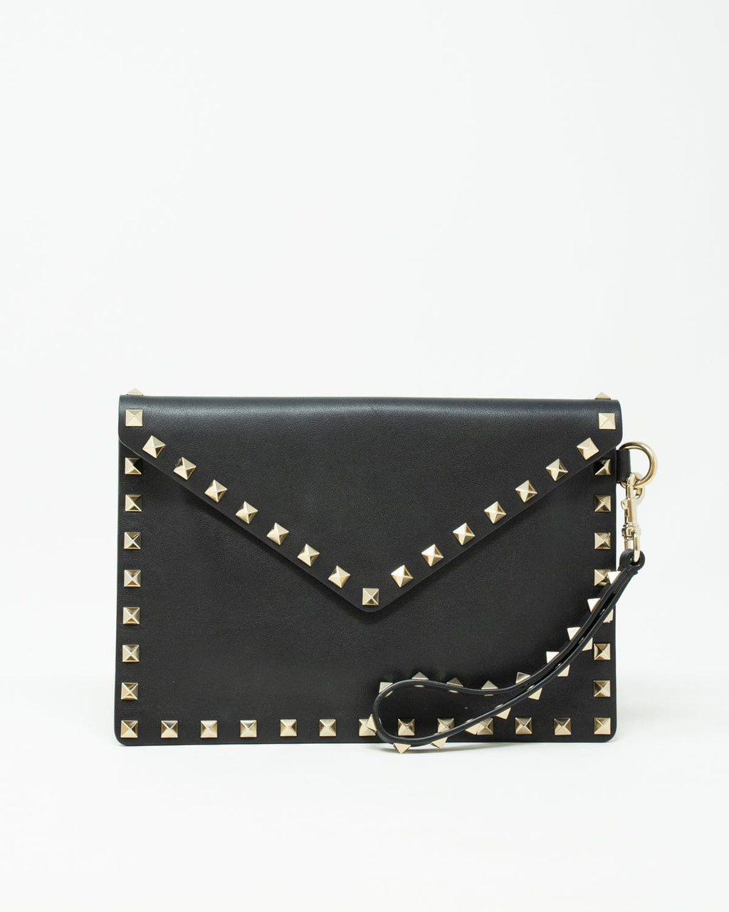 Valentino Rockstud Leather Clutch Bag