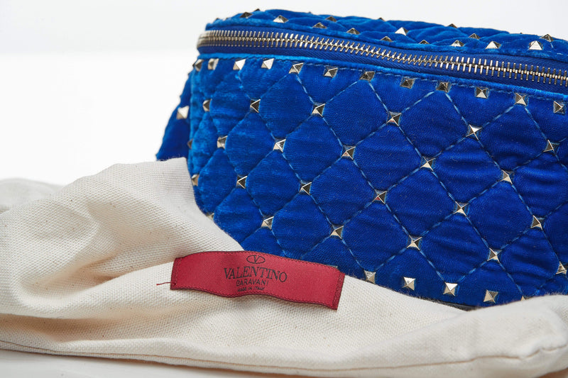 Valentino blue clearance velvet bag