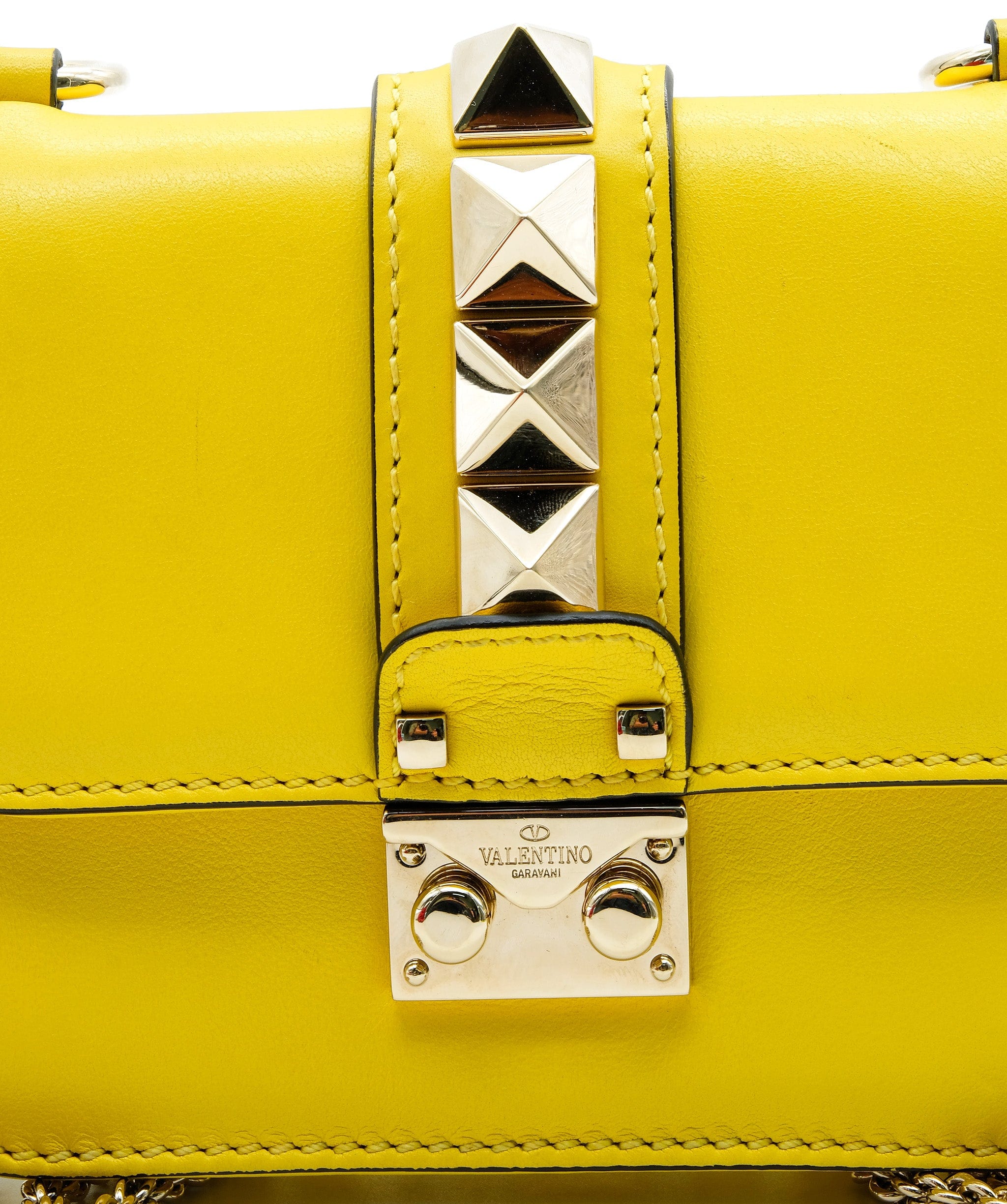 Valentino Valentino Yellow Rockstud Bag RJC1434