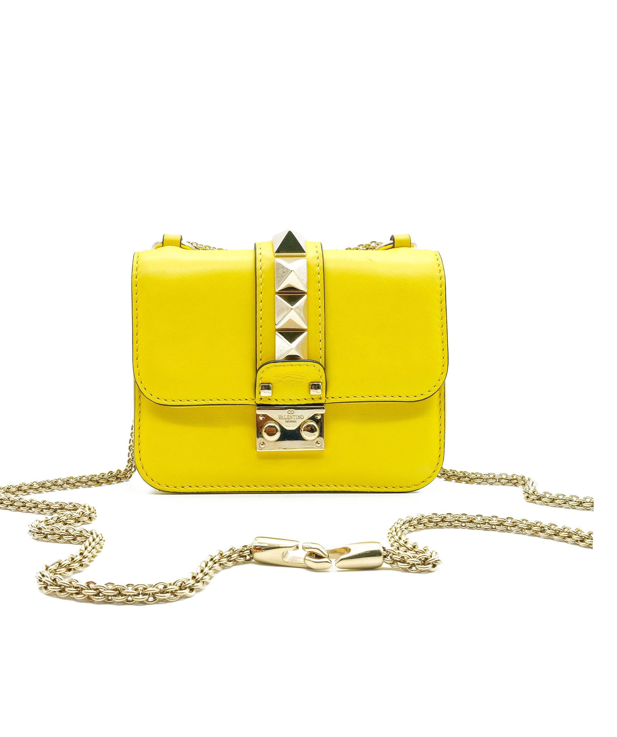 Valentino Valentino Yellow Rockstud Bag RJC1434