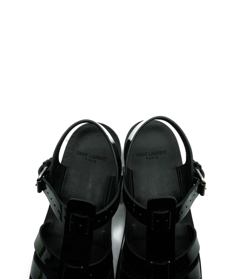 Valentino Saint Laurent Malik Black Sandals RJC1396