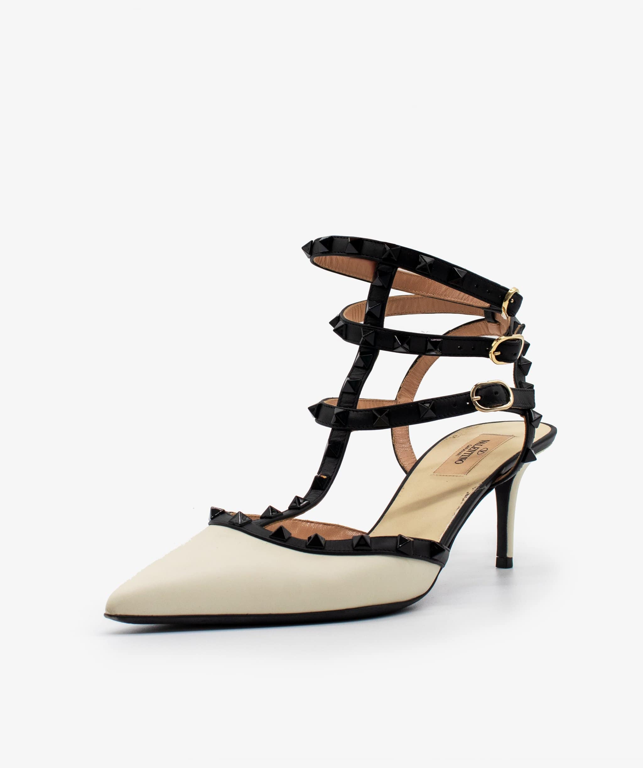 Valentino Valentino Rockstud Accents Leather T-star pumps