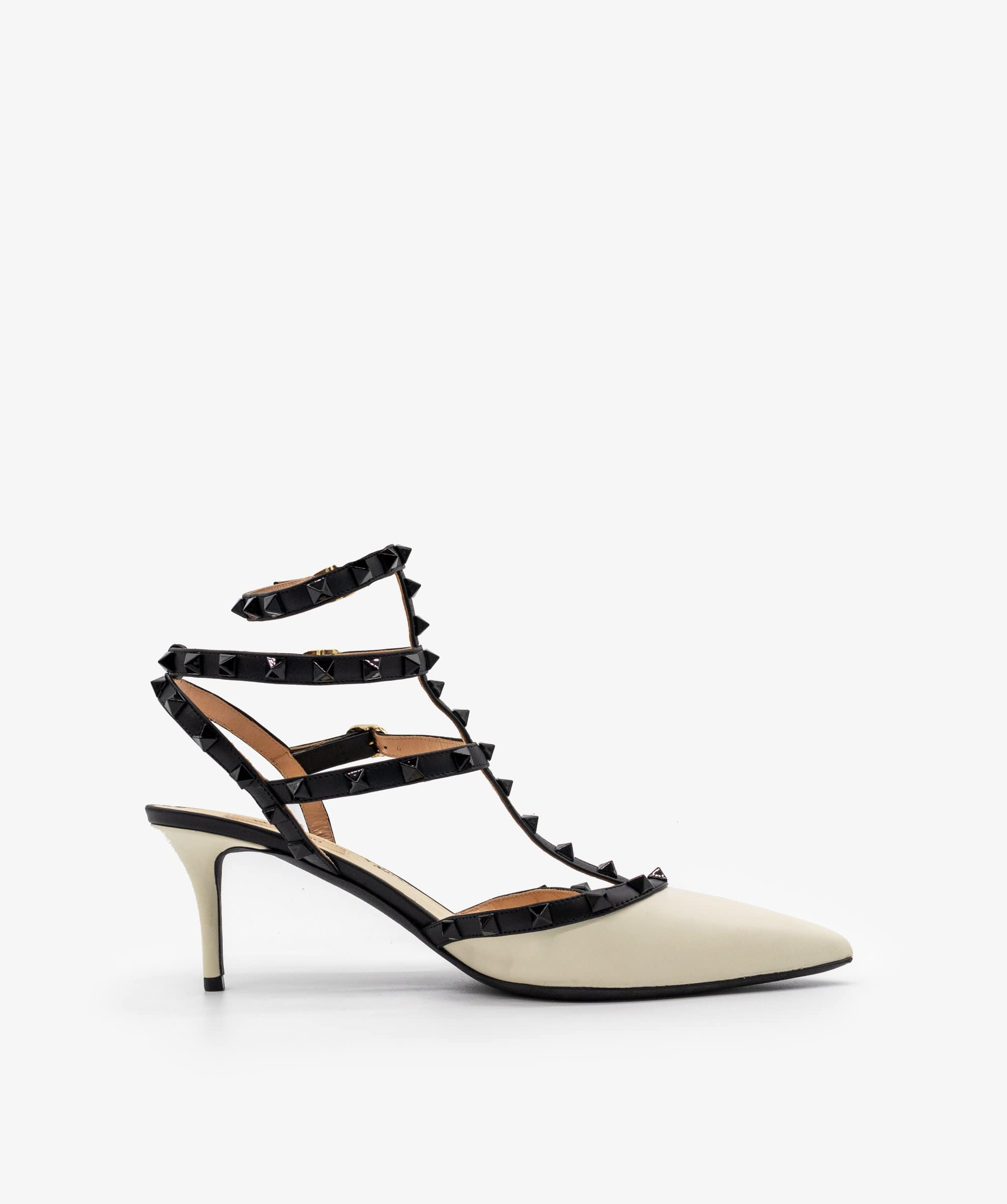 Valentino Valentino Rockstud Accents Leather T-star pumps