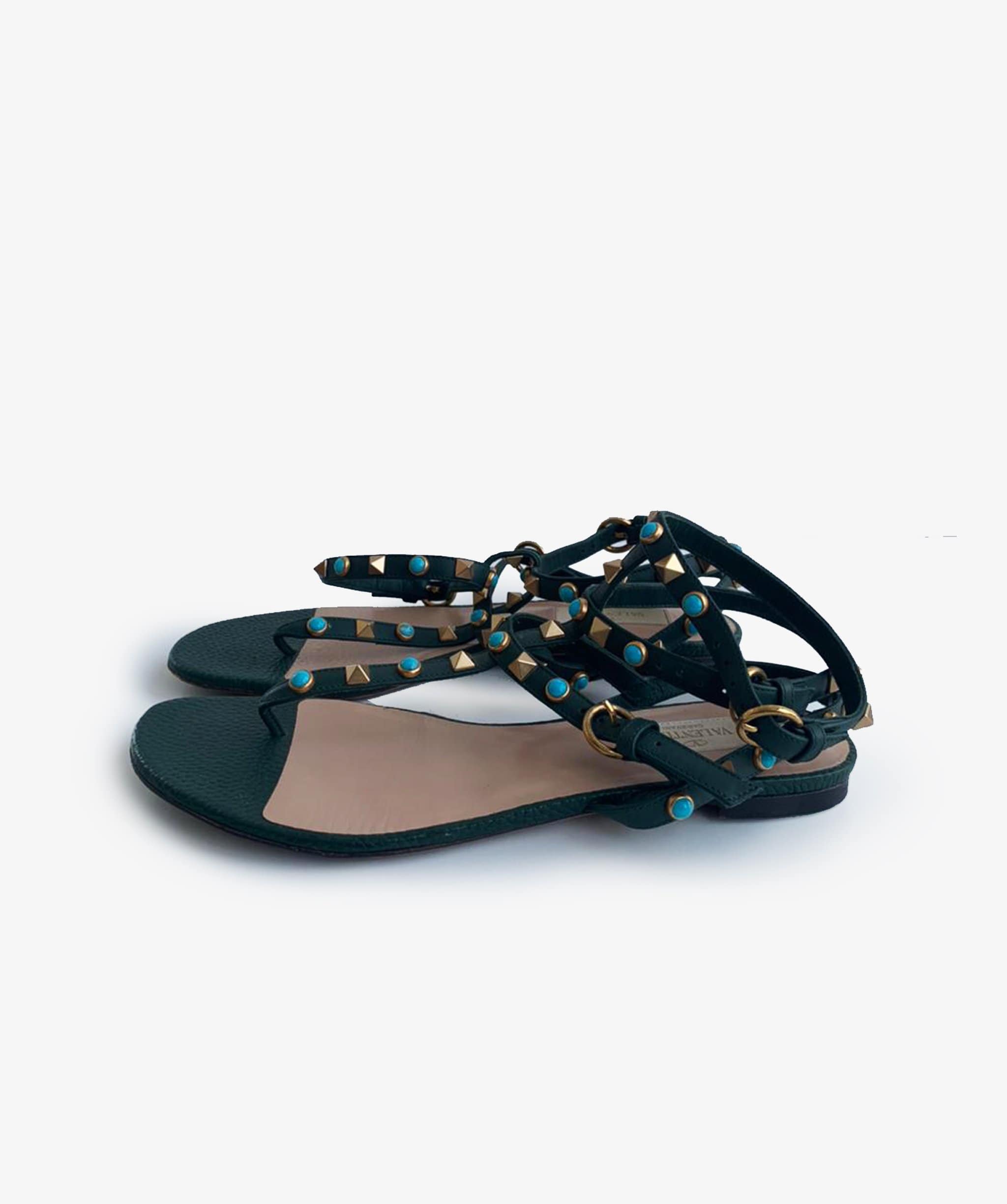 Valentino Valentino Rockstud Gladiator Sandals