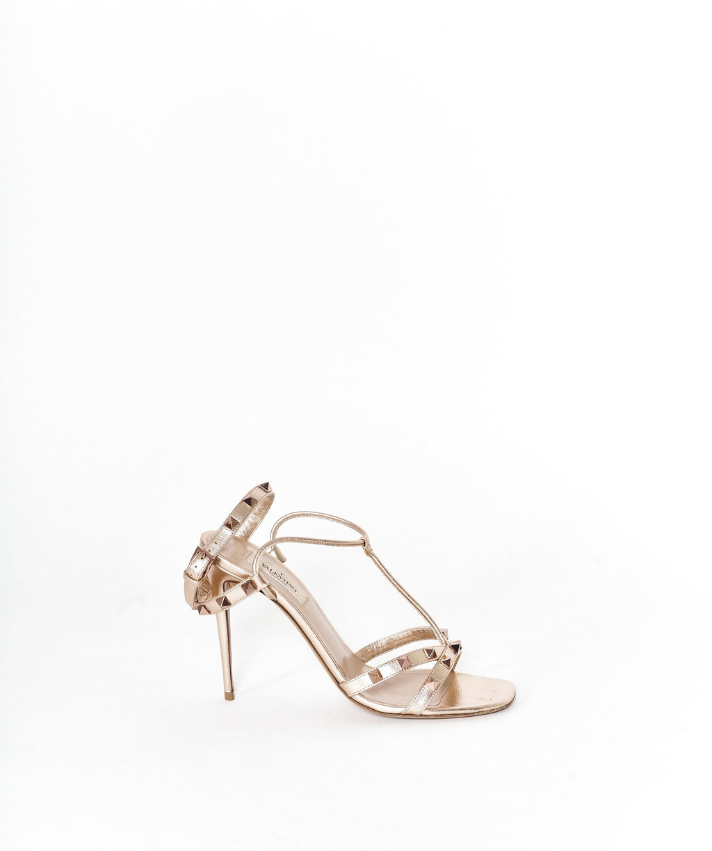 Valentino rose gold sandals sale