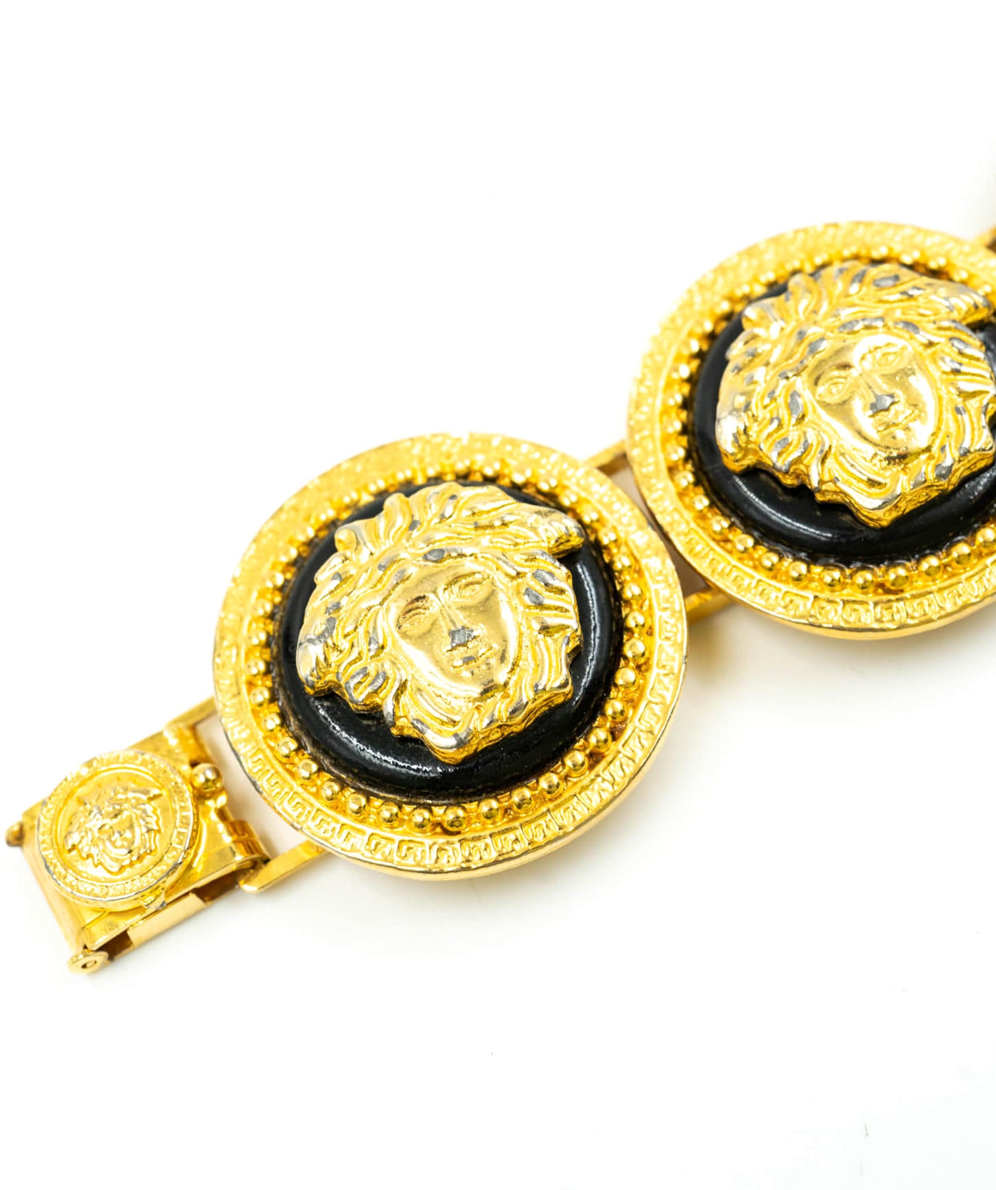 Versace Gianni Versace Medusa Bracelet Gold Black ASL4885