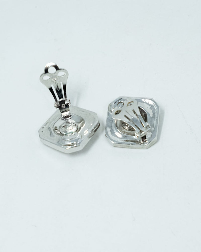 Versace medusa earrings on sale silver