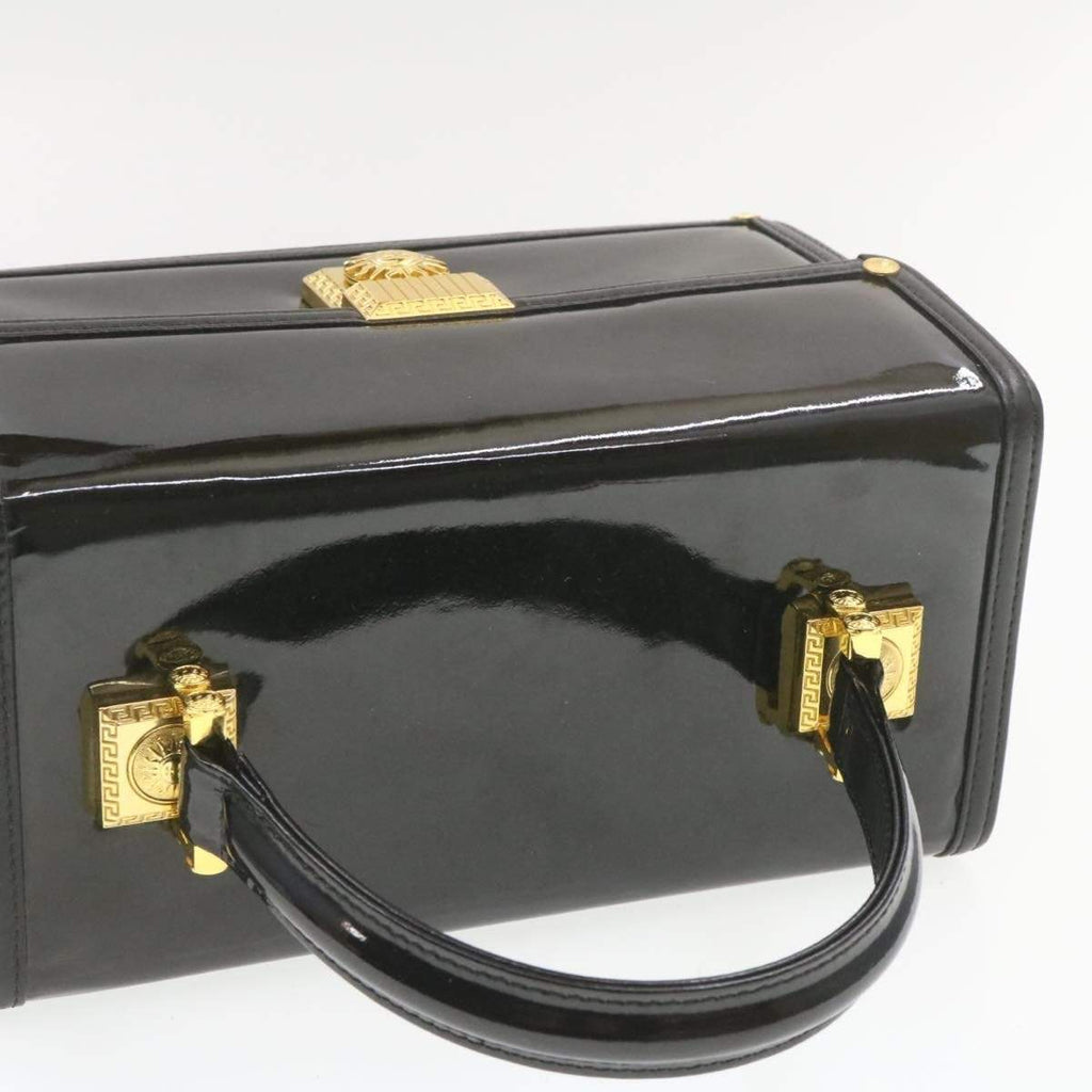 Patent leather handbag Gianni Versace Black in Patent leather - 28408019