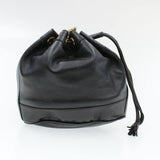 Versace Versace Vintage Chain Shoulder Bag Black Leather